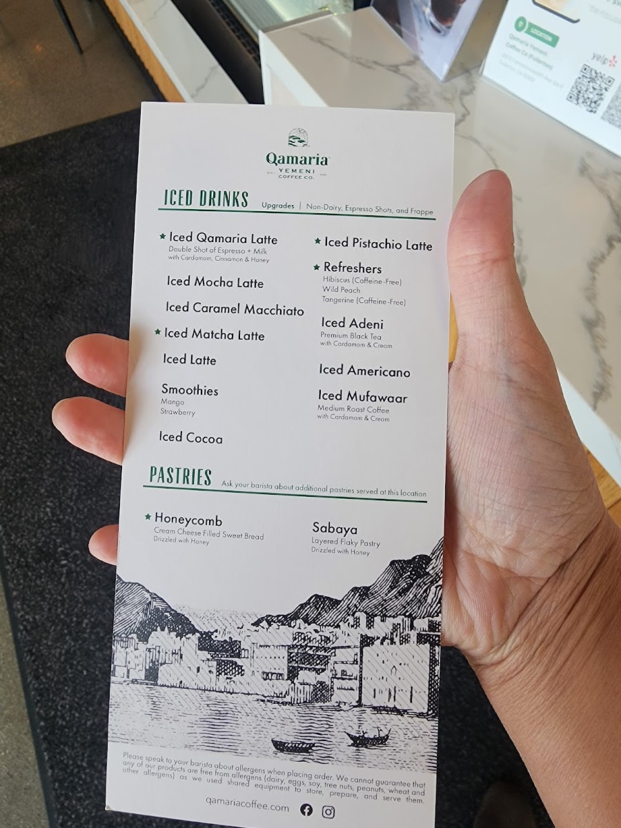 Menu Qamaria Yemeni Coffee Co.-4